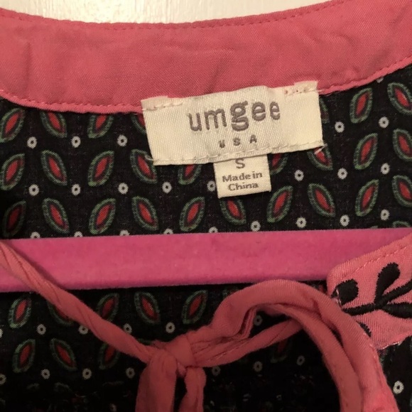 Umgee Size Small Tank Top Paisley Floral Long Hi Low Tunic - Picture 2 of 3